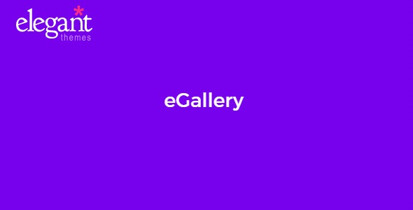 Elegant Themes eGallery 4.7.13