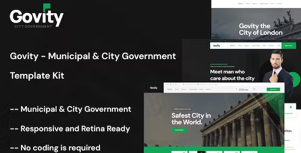 Govity 1.0.1 – Municipal & Government Elementor Template Kit