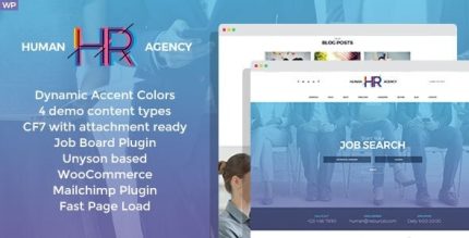 HR Human Consult - Job Search and Recruitment WordPress Theme