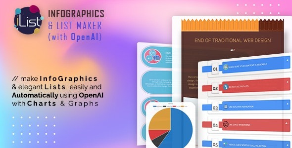 AI Infographic Maker 8.3.2 – iList Pro with OpenAI ChatGPT