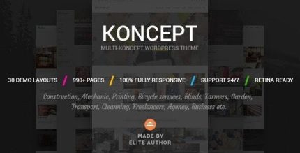 Koncept - Responsive Multi-Concept WordPress Theme