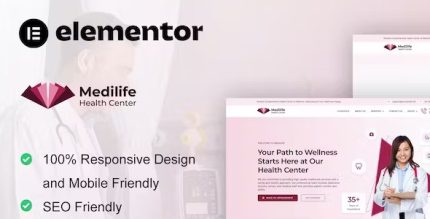 MediLife - Medical Clinic Services Elementor Template Kit
