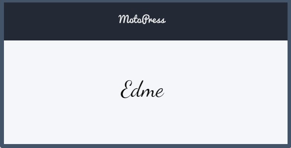Edme 1.4.3