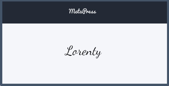 Lorenty 1.0.1