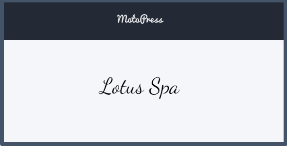Lotus Spa 1.2.2