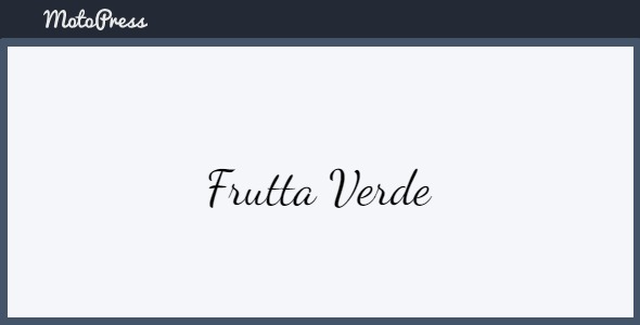 MotoPress Frutta Verde 1.0.3