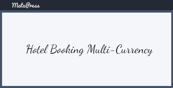 Hotel Booking Multi-Currency 1.3.0
