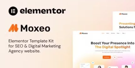 Moxeo - SEO & Digital Marketing Agency Elementor Template Kit