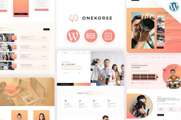Onekorse 1.0.9 – LMS Education Theme