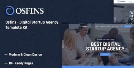 Osfins - Digital Startup Agency Elementor Template Kit