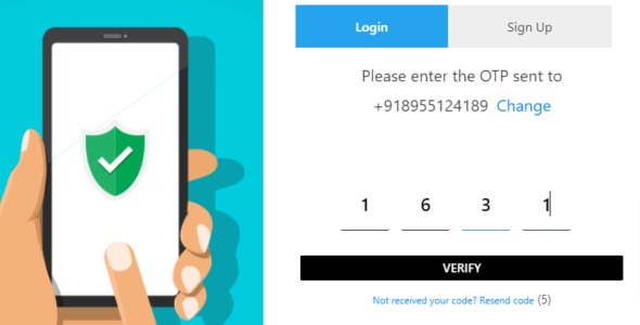 XooTix One Time Password (OTP) Login 3.2.3