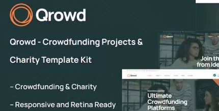 Qrowd - Crowdfunding Projects & Charity Template Kit