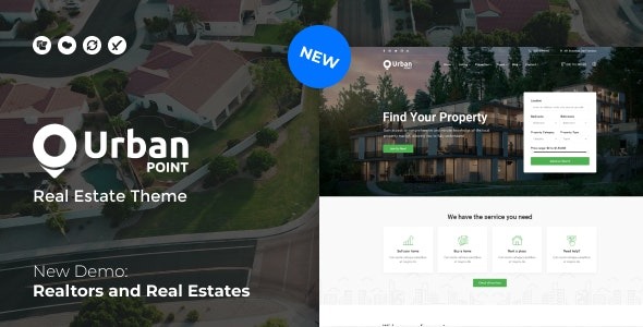 UrbanPoint 2.0 – House Selling & Rental WordPress Theme