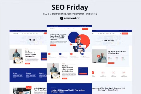 SEO Friday 1.0.0 – SEO & Digital Marketing Agency Elementor Pro Template Kit