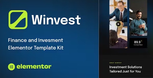 Winvest - Finance & Investment Elementor Template Kit