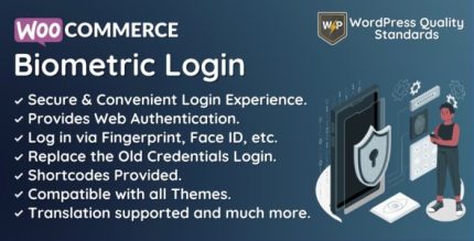 WooCommerce Biometric Login - Fingerprint Web Authentication (WebAuthn)