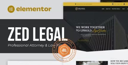 Zed Legal - Professional Attorney & Law Firm Elementor Template Kit