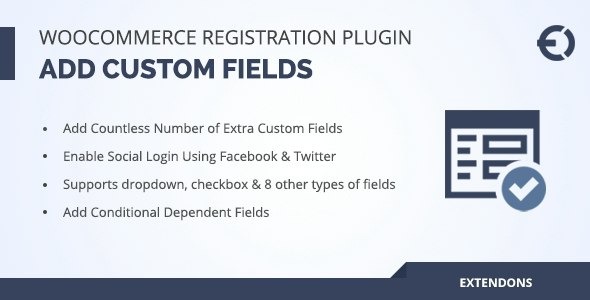 WooCommerce Registration Fields Plugin 3.2.3 – Custom Signup Fields