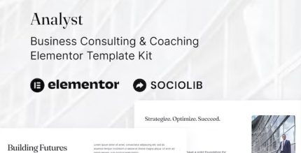 Analyst - Business Consulting & Coaching Elementor Template Kit