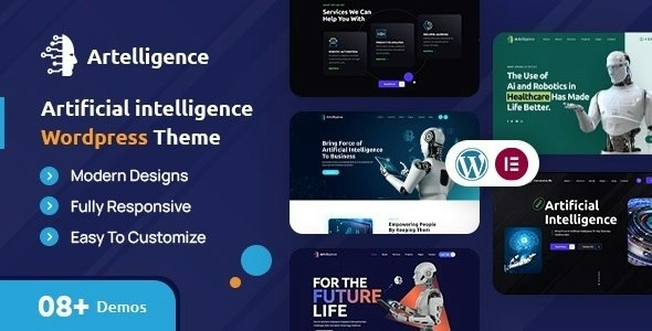 Artelligence 2.1 – AI & Robotics WordPress Theme