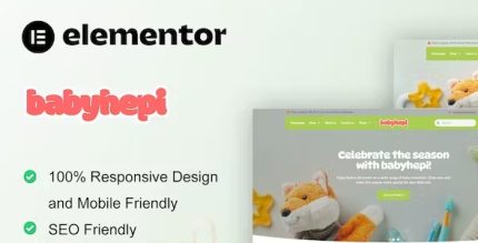 BabyHepi - Kids Store & Baby Shop Elementor Template Kit