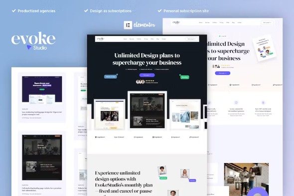 EvokeStudio 1.0.0 – Creative Digital Agency Elementor Pro Template Kit