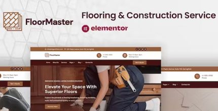 FloorMaster - Flooring & Construction Service Elementor Pro Template Kit
