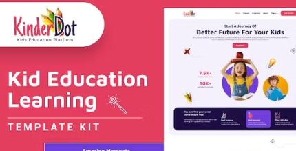 Kinderdot - Kindergarten & Pre-School Elementor Template Kit