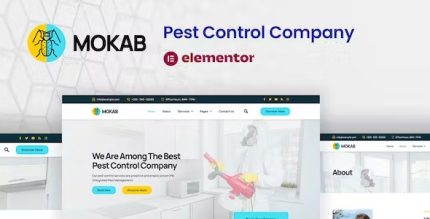 Mokab - Pest Control Services Elementor Pro Template Kit
