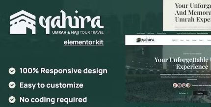 Qahira - Umrah & Hajj Tour Travel Elementor Template Kit