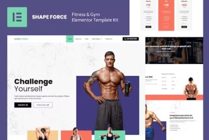 Shape Force - Fitness & Gym Elementor Template Kit