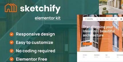 Sketchify - Architecture & Construction Service Elementor Template Kit