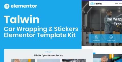 Talwin - Car Wrapping & Stickers Elementor Pro Template Kit