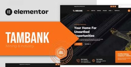 Tambank - Mining & Industry Elementor Pro Template Kit