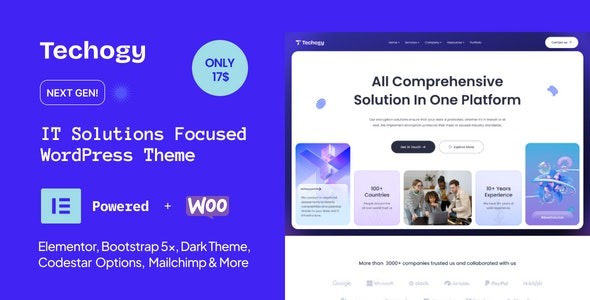 Techogy - IT Solutions & Services WordPress Theme