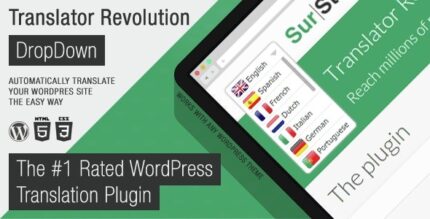 Ajax Translator Revolution DropDown - WP Plugin