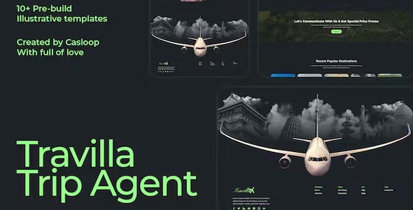 Travilla 1.0 – Travel & Accommodation Elementor Template Kit