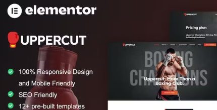 Uppercut - Boxing School & Martial Arts Elementor Pro Template Kit