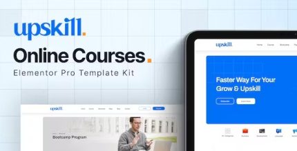 Upskill - Online Course Elementor Pro Template Kit