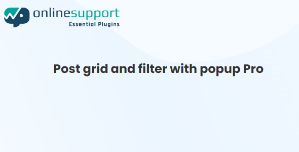 WP OnlineSupport Post grid and filter with popup Pro 1.4.2