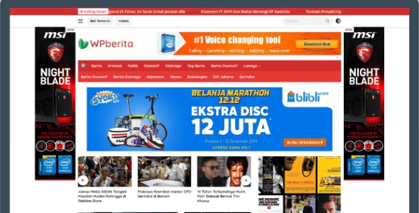 Wpberita 2.1.5 – WordPress Theme