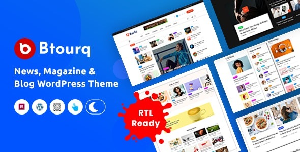 Btourq 1.0.6 – WordPress News Magazine Theme