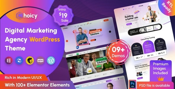 Choicy 3.0.0 – Digital Marketing Agency WordPress Theme