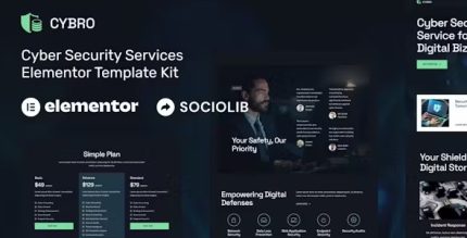 Cybro - Cyber Security Services Elementor Template Kit