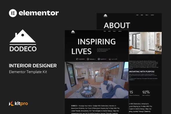 Dodeco  – Interior Designer Elementor Template Kit