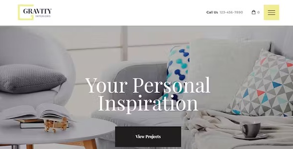 Gravity 1.3.0 – A Contemporary Interior Design Theme