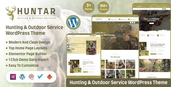 Huntar 1.1.0 – Hunting & Outdoor WordPress Theme