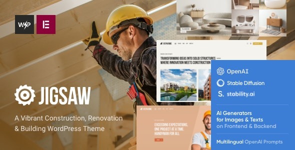 Jigsaw 1.7.0 – Building & Construction WordPress Theme