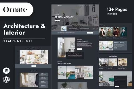 Ornate - Architecture & Interior Design Elementor Template Kit