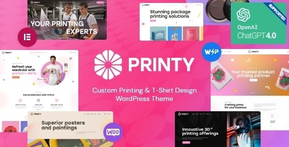 Printy 1.13.0 – Custom Printing & T-Shirt Design WordPress Theme